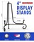 Lzerking Iron Display Stand 5 Packs, 4 Inches Plate Stand Picture Stand Photo Stand for Display, Black Foldable Easel Stand Holder for Photo Frame, Artwork, Collection, Decorative Plate, Book, Office